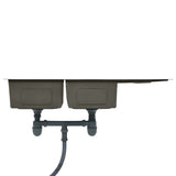Handmade Kitchen Sink Black Stainless Steel 145087