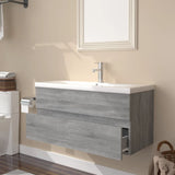 Sink Cabinet with Built-in Basin Grey Sonoma Engineered Wood 3152880