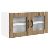 Wall Glass Cabinet PORTO Artisan Oak 80 x 31 x 40 cm 885304