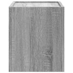 ZNTS Wall-mounted Bedside Cabinet Grey Sonoma 45x30x35 cm 848335