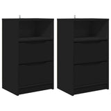 Bedside Tables 2 pcs Black 40 x 30 x 467 cm Engineered Wood 888910