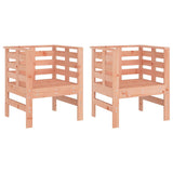 Garden Chairs 2 pcs 61.5x53x71 cm Solid Wood Douglas 825133