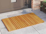 Bath Mat Plain Brown 81 x 50 cm Solid Acacia Wood 42025264