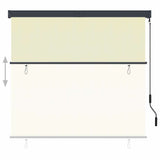 Outdoor Roller Blind 160x250 cm Cream 145977