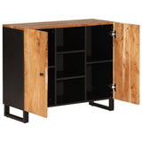 Sideboard with 2 Doors 90x33x75 cm Solid Wood Acacia 352926