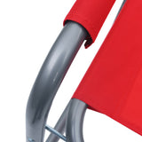 Director's Chairs 2 pcs Steel Red 47919
