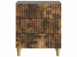 Bedside Cabinet Smoked Oak 43 x 41 x 66.5 cm Engineered Wood 894560