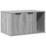 Cat Litter Box Enclosure Grey Sonoma 80x50x45 cm Engineered Wood 857738