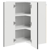 Wall Corner Cabinet LUCCA Black 57 x 57 x 80 cm Engineered Wood 885076