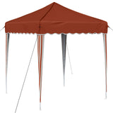 Pop-up Party Tent 195 x 195 x 245 cm Terracotta Oxford Fabric 42019721