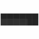 Garden Dining Set 13 pcs Black Steel 3335862