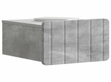 Wall-Mounted Bedside Cabinet with Drawer 2 pcs Concrete Grey 898262