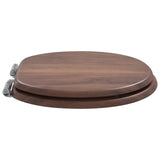 Soft-Close Toilet Seat Brown 44 x 38 cm MDF board 42027174