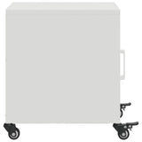 Bedside Cabinet White 36x39x43.5 cm Steel 846624