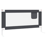 Toddler Safety Bed Rail Dark Grey 160x25 cm Fabric 10230