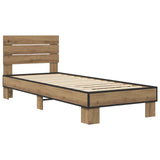 Bed Frame with Headboard Artisan Oak 80 x 200 cm 8009094