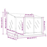 Chicken Nesting Box with 3 Compartments Olive Green Metal 864345