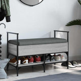 Shoe Bench Grey Sonoma 85.5x42x57.5 cm Engineered Wood 835232