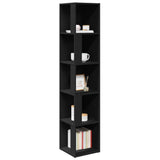 809045 Corner Cabinet Black 33x33x164,5 cm Engineered Wood