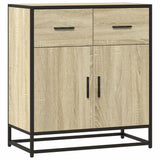 ZNTS Sideboard Sonoma Oak 68x35x76 cm Engineered Wood and Metal 848980