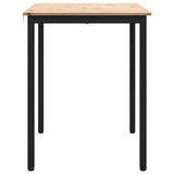 Dining Table Natural 60 x 60 x 75 cm Solid Pine Wood 892779
