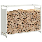 Firewood Rack White 90x28x65 cm Cold-rolled steel 864204