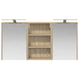 Bathroom Cabinet Set 3 pcs 126 x 16 x 62.5 cm Engineered wood 3403834