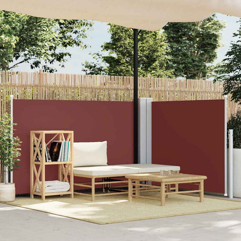 Retractable Side Awning Brown 120x600 cm 48451
