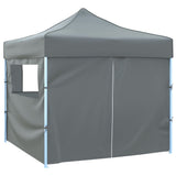 Foldable Party Tent Pop-Up with 4 Sidewalls 3x3 m Anthracite 44964