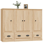 Highboards 3 pcs Sonoma Oak Engineered Wood 3185298