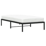 Metal Bed Frame without Mattress Black 100x190cm 373649