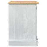 Shoe Cabinet Corona White 99 x 32 x 49 cm Solid Pine Wood 42024952