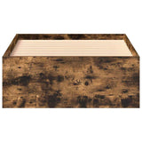Bed Frame without Mattress Smoked Oak 90x190 cm Single 3203842