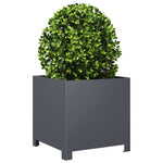 ZNTS Garden Planter Anthracite 40x40x40 cm Steel 851203