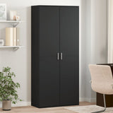Highboard Black 80x35x180 cm Engineered Wood 3276652