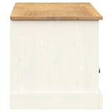 TV Cabinet VIGO White 156x40x40 cm Solid Wood Pine 353173