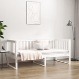 Day Bed without Mattress White 90x190 cm Single Solid Wood Pine 820882