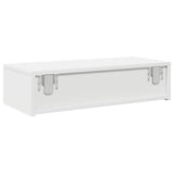 Wall Shelf with Drawers White 60x26.5x15 cm Engineered Wood 859968