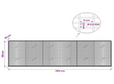 Gabion with 3.5 mm Wire and 5x2.5 cm Mesh 300x20x100 cm 3461664