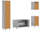 4 Piece Bathroom Cabinet Set ZWOLLE Grey Sonoma Engineered Wood 3417924