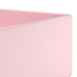 Bathroom Sink with Overflow Ceramic Matt Pink 146988