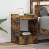 End Table 2 pcs Smoked Oak 40 x 40 x 56 cm Engineered Wood 890953