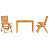Garden Dining Set 3 pcs Brown Solid Acacia Wood 3375623
