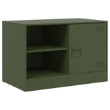 TV Cabinets 2 pcs Olive Green 67x39x44 cm Steel 841700
