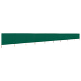 9-panel Wind Screen Fabric 1200x80 cm Green 47187