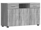 Wooden Cabinet Grey Sonoma 88.5 x 30.5 x 73 cm Engineered Wood 880287