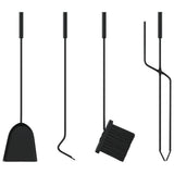 5 Piece Fireplace Tool Set 23x15x66 cm Steel 156379