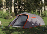 Camping Tent Tunnel 3-Person Grey and Orange Waterproof 94602