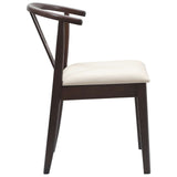 Dining Chair 2 pcs Light Brown and Light Solid Rubber Wood 42020402