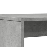 3 Piece Dining Table and Bench set Concrete Grey Engineered Wood 855533